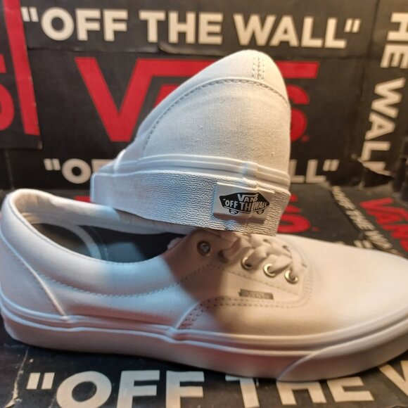 Vans Men's 13 Era Mix True White /True White Classic Canvas VN000VHQAOB - Picture 8 of 12